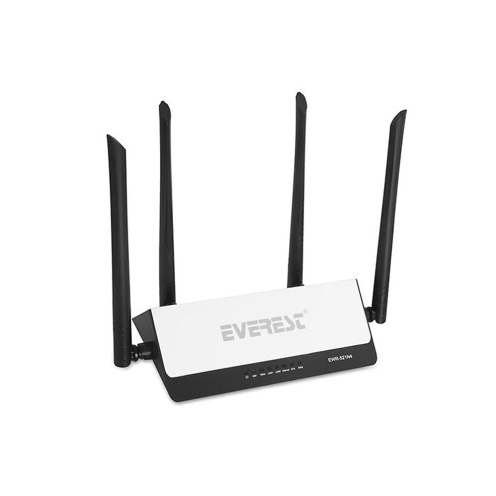 Everest Ewr-521N4 300Mbps Wısp Repeater+Access Point+Bridge Kablosuz Rou