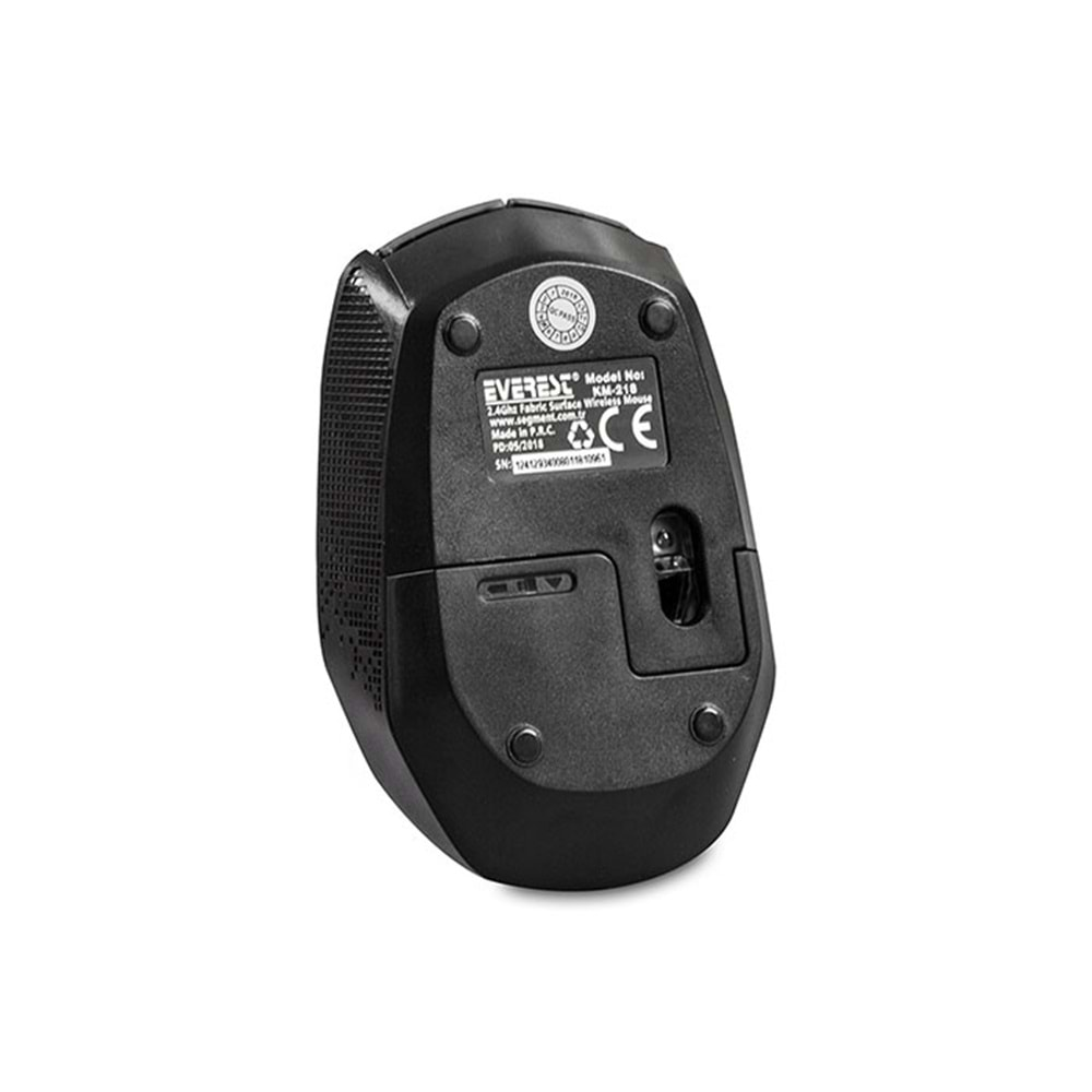 Everest Km-218 Usb Gri 2.4Ghz Kumaş Yüzey Kablosuz Mouse