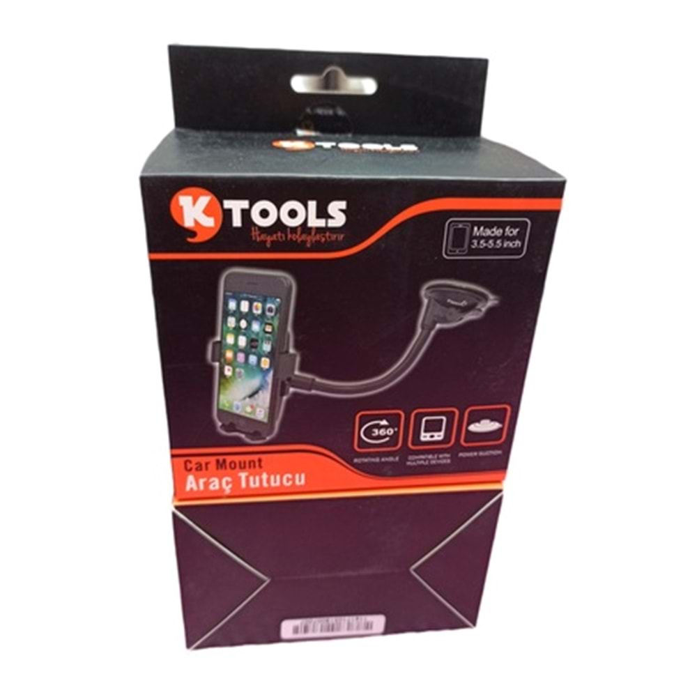 Ktools Araç Tutucu Uzun Siyah/Mavi