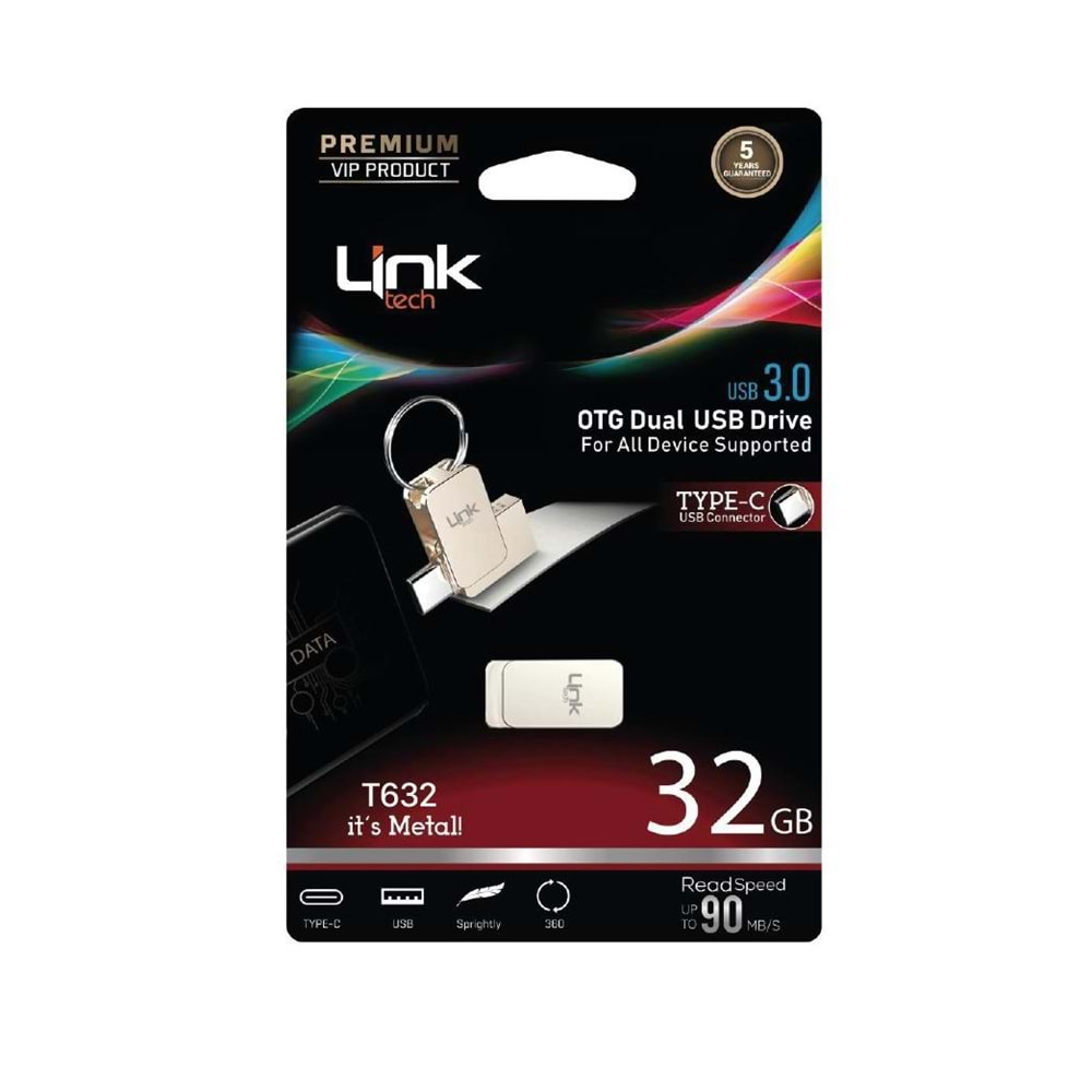 Link Tech Pro 32 Type-C Otg Gb Flash Bellek