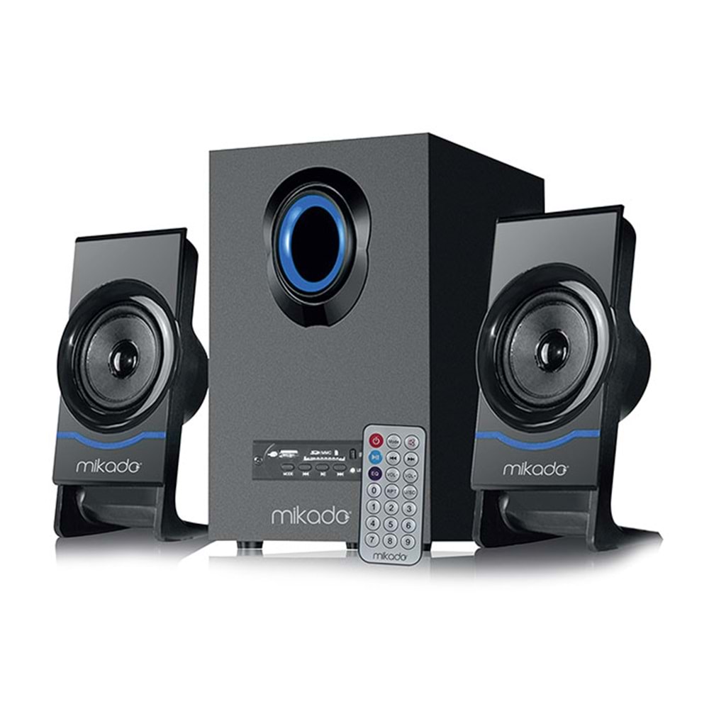 Mikado Md-1700Bt 2+1 Siyah Usb+Sd+Fm Destekli Multimedia Speaker