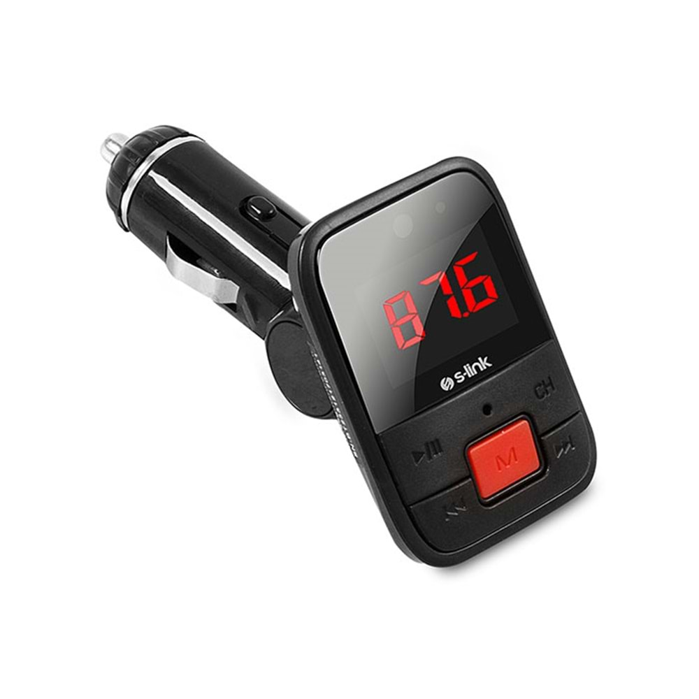 S-Link Sl-Bt233 Mp3 Usb/Tf/Aux-In Bluetooth Fm Transmitter