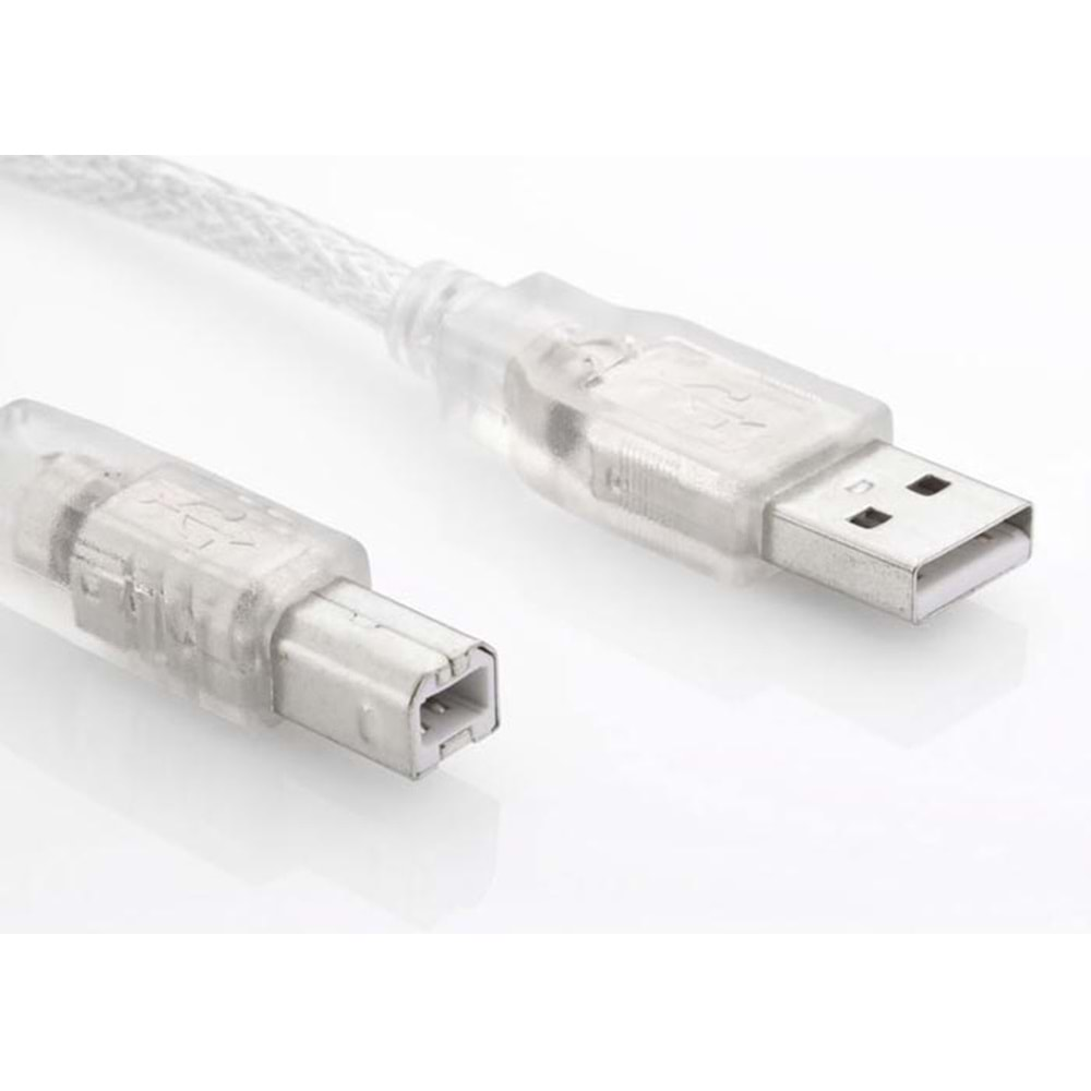 S-Link Sl-U2015 Usb2.0 1.5M Şeffaf Yazıcı Kablosu