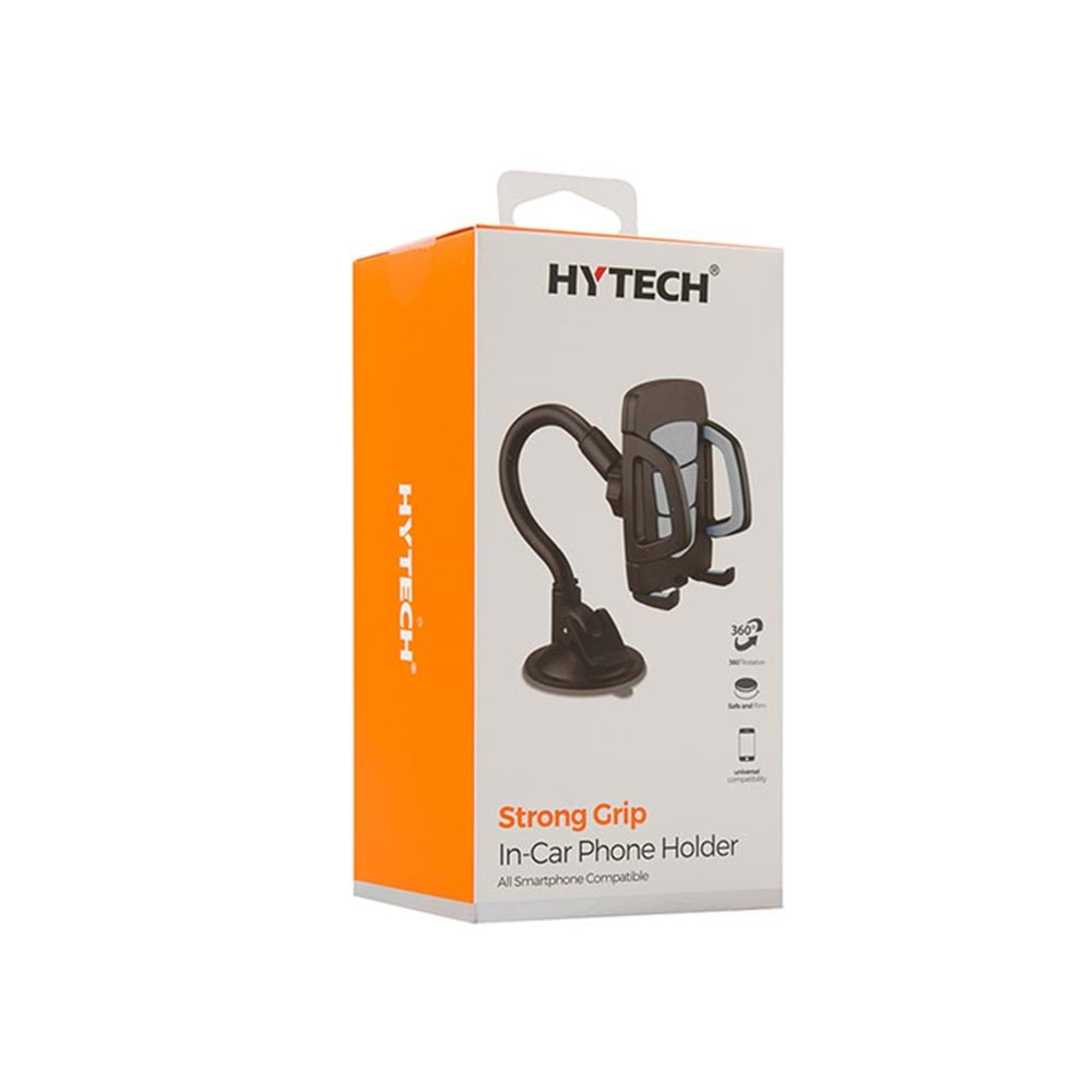 HYTECH HY-XH20 Vantuz + Braketi 360 Derece Siyah-Mavi Telefon Tutucu