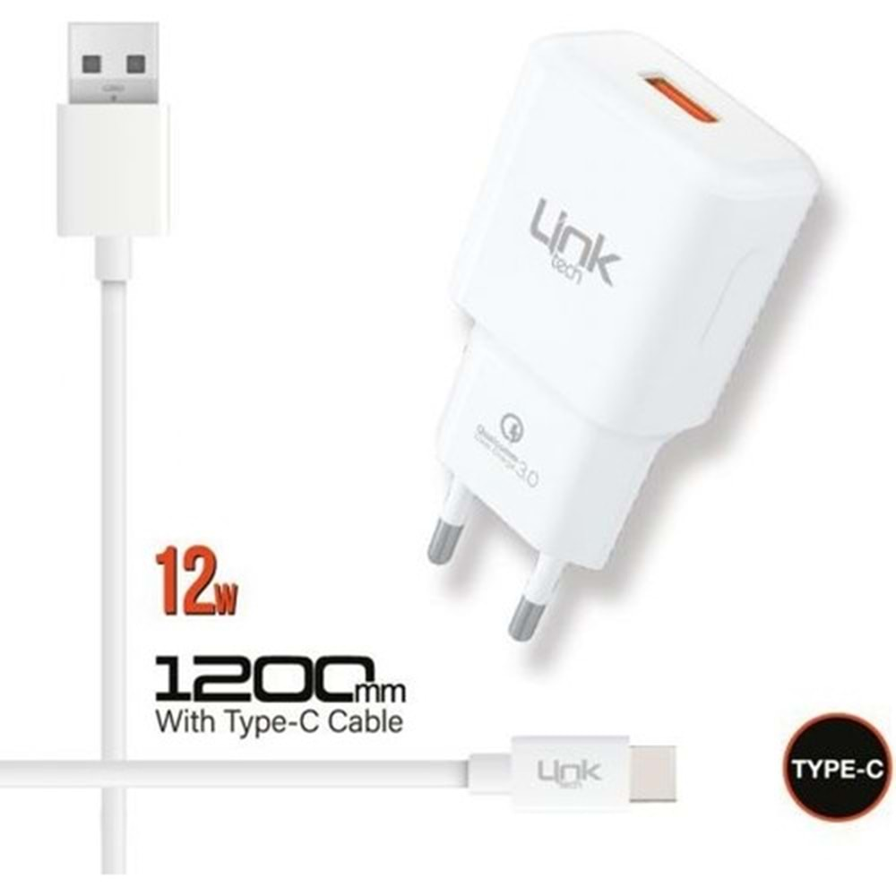 Link Tech T443 Strong 18W Type-C USB Şarj Aleti