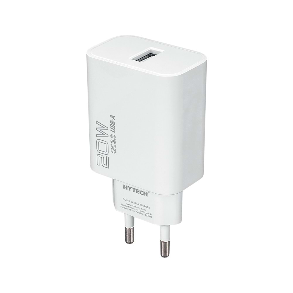 Hytech HY-XT60 20W Quick 3.0 Beyaz Ev Hızlı Şarj Adaptör