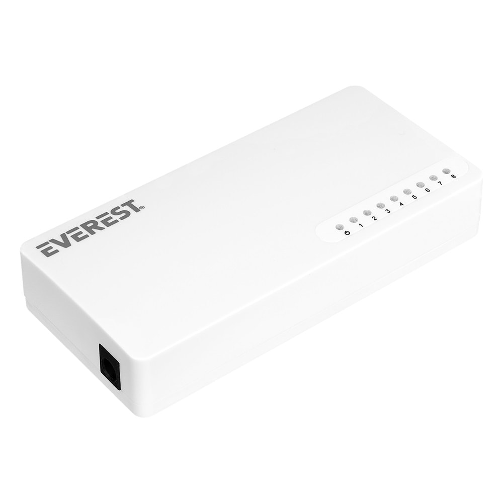 Everest EVERLINK ESF208 8 Port 10/100Mbps RTL8305 Chipset Fast Ethernet Masaüstü Switch Hub