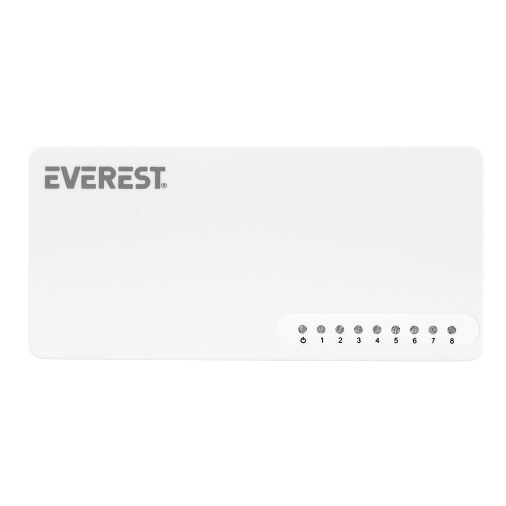 Everest EVERLINK ESF208 8 Port 10/100Mbps RTL8305 Chipset Fast Ethernet Masaüstü Switch Hub