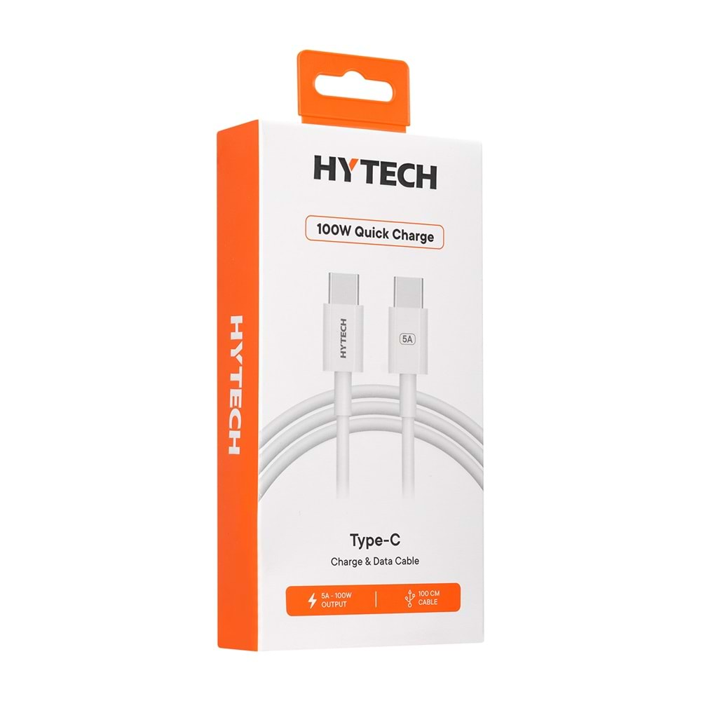 Hytech HY-XTP24 1M 5A TypeC to TypeC Hızlı Data + Sarj Kablosu