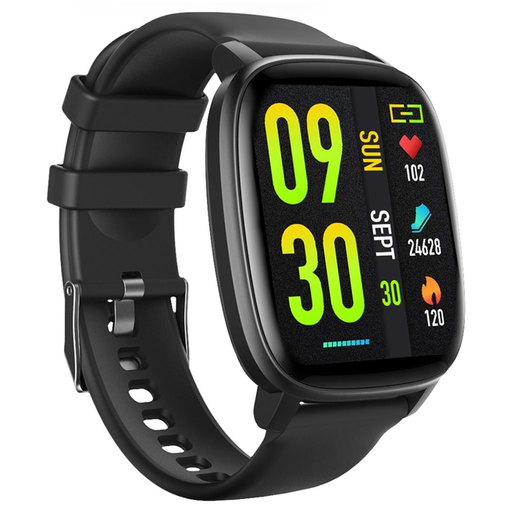 S-Link W01 DaFit Uyumlu+ Bluetooth 1.7 Ekran 200mAh Bataryalı Siyah Akıllı Saat/ Smart Watch