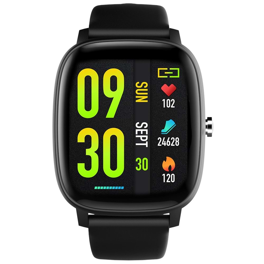 S-Link W01 DaFit Uyumlu+ Bluetooth 1.7 Ekran 200mAh Bataryalı Siyah Akıllı Saat/ Smart Watch