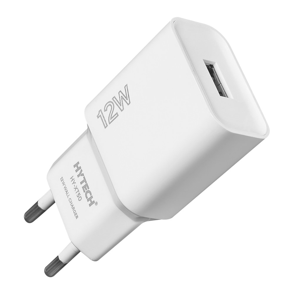 Hytech HY-XT50M 12W 5V 2.4A Micro USB Kablolu Beyaz Kablo + Ev Şarj Adaptör