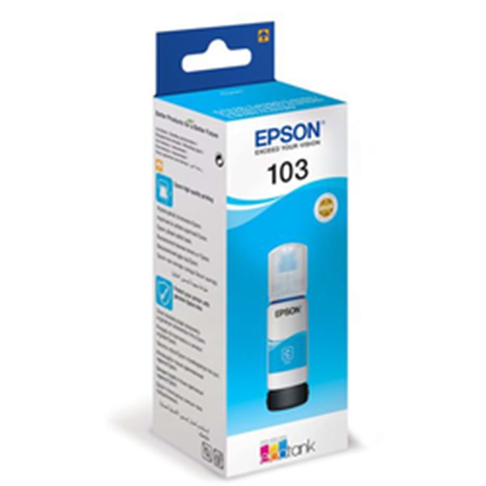 Epson 103 (Orijinal) 70 Ml. Mürekkep C-Cyan