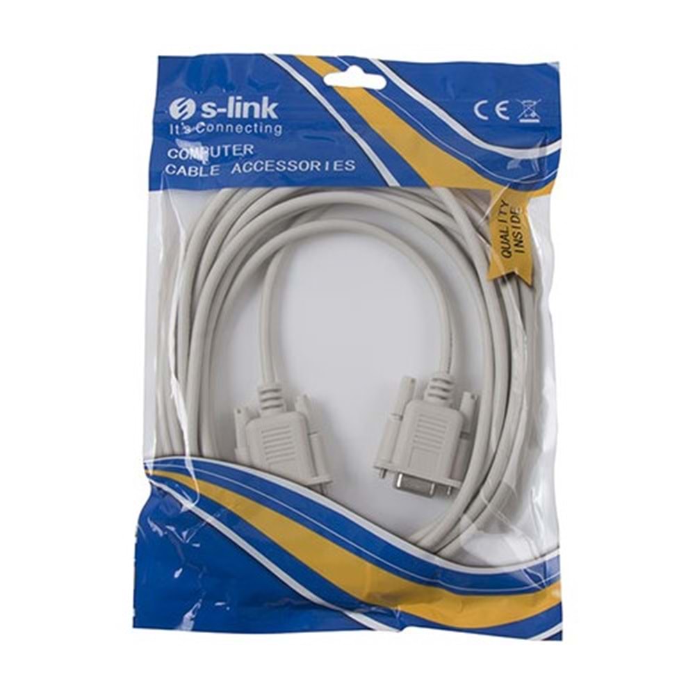 S-link SL-DB95 9PINM/9PINF 5m RS232 Kablosu