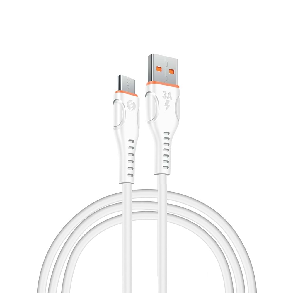 S-link SL-X241 1M 15W 3A Micro Usb Güvenli Hızlı Data + Sarj Kablosu