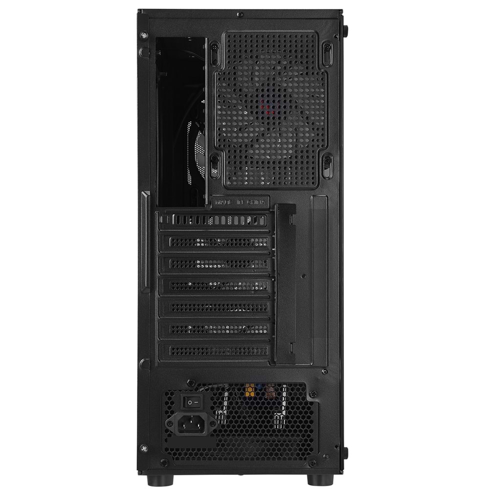 Rampage HELIOS Mesh 550W 80+ Bronze Siyah Temperli Cam 4x12cm Rainbow ATX Mid-T Gaming Oyuncu Kasası