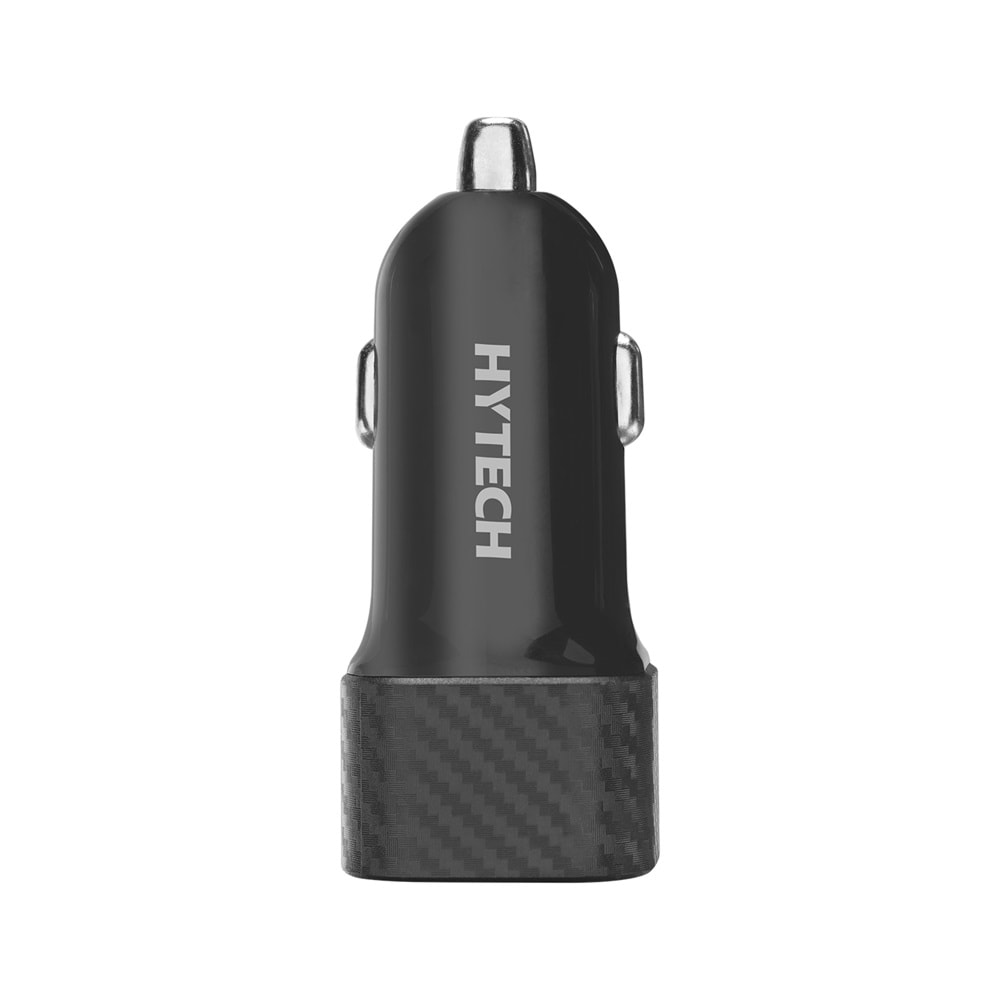 Hytech HY-X49 43W PD 25W + USB QC3.0 Siyah Araç Şarj Cihazı