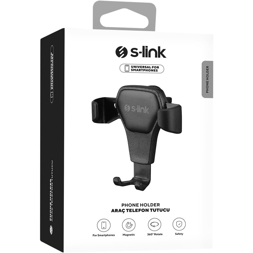 S-link SL-AT38 Universal Ayarlanabilir Siyah Araç Telefon Tutucu