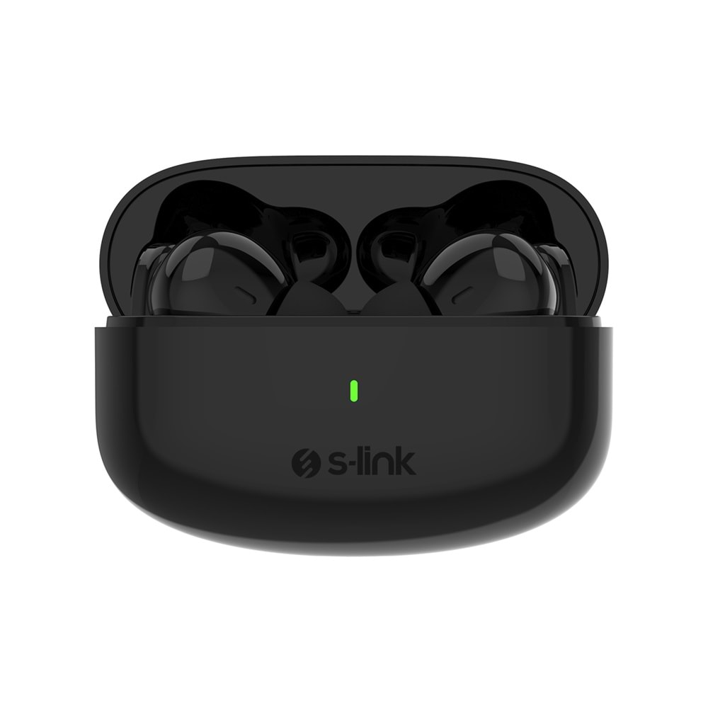 S-link EARDOPES SL-TWS08 Siyah 4 Mikrofonlu Enc Dual Mıc. TWS 50/500mah BT Mikrofonlu Kulaklık