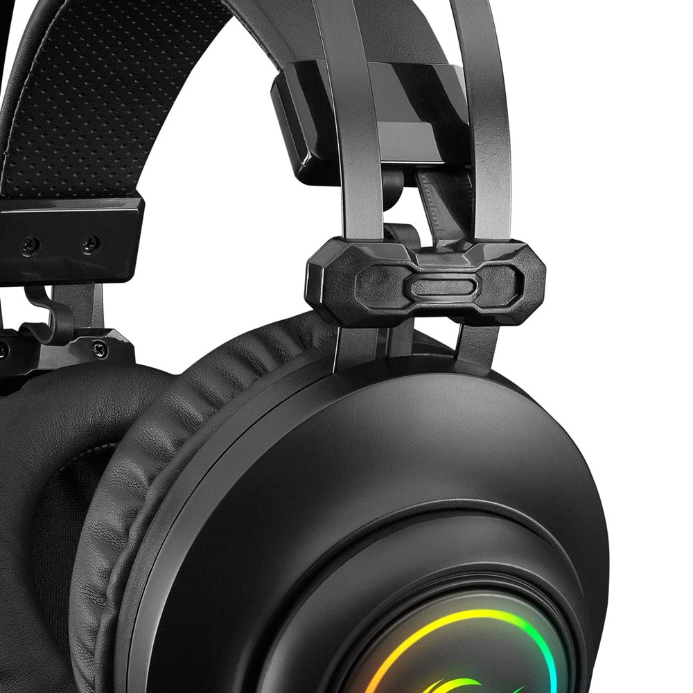 Rampage RM-K1 PULSAR Siyah Usb 7.1 Surround+Titreşim RGB Işık Efektli Gaming Oyuncu Mikrofonlu Kulaklık