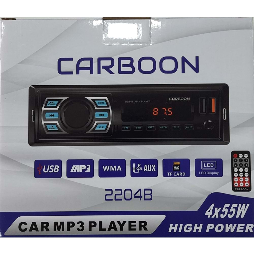 Tastech Carbon CR-2204 Blootood Usb+Sd Teyp