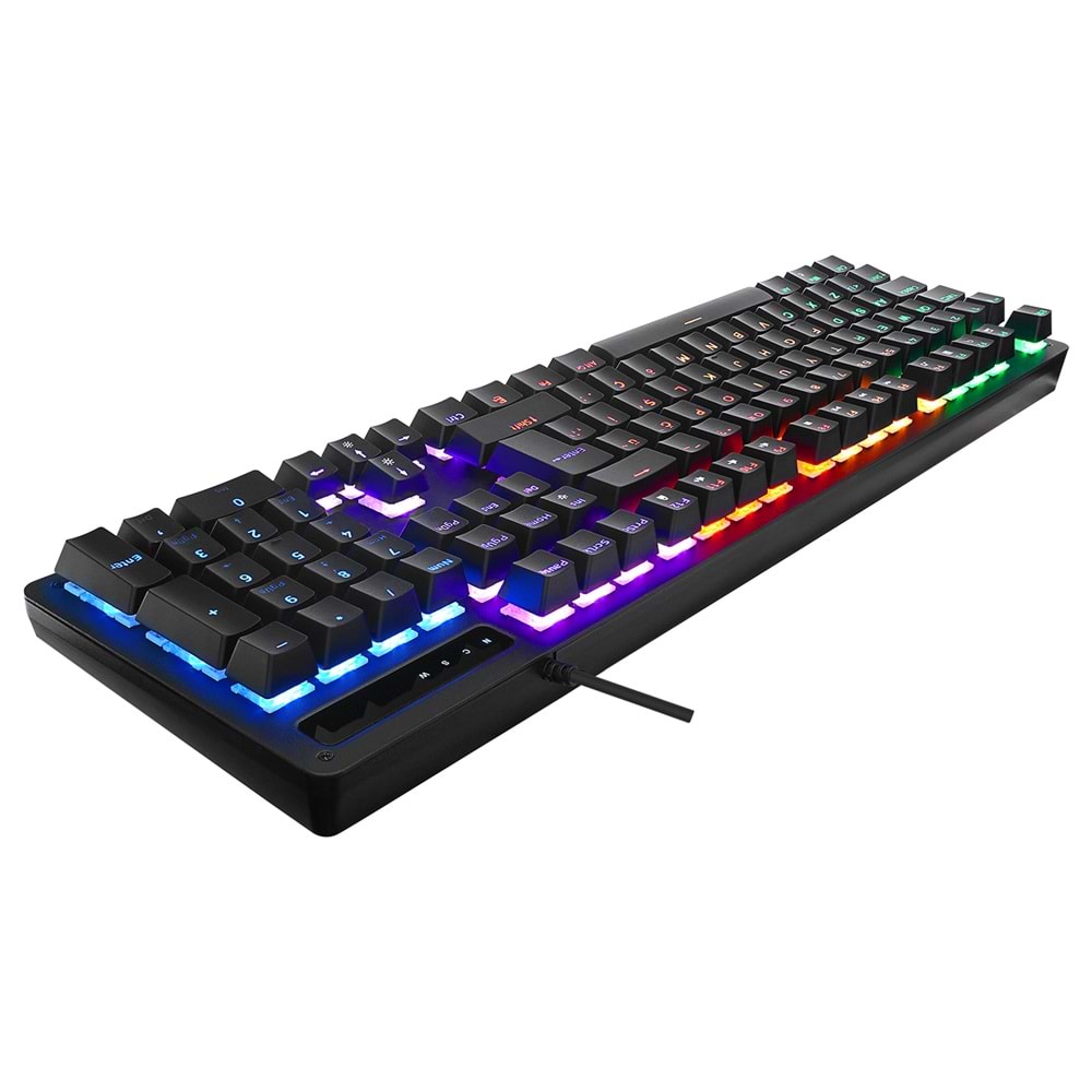 Acer eMachines EAK104 Siyah USB RGB Backlight RED SWITCH Mekanik Q 104 Tuşlu Gaming Klavye