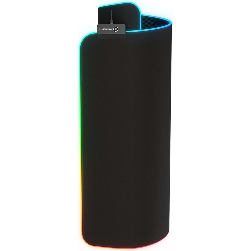 Rampage BLITZ RGB M (MP-23) Siyah 252*328*3mm RGB Ledli Gaming Mouse Pad