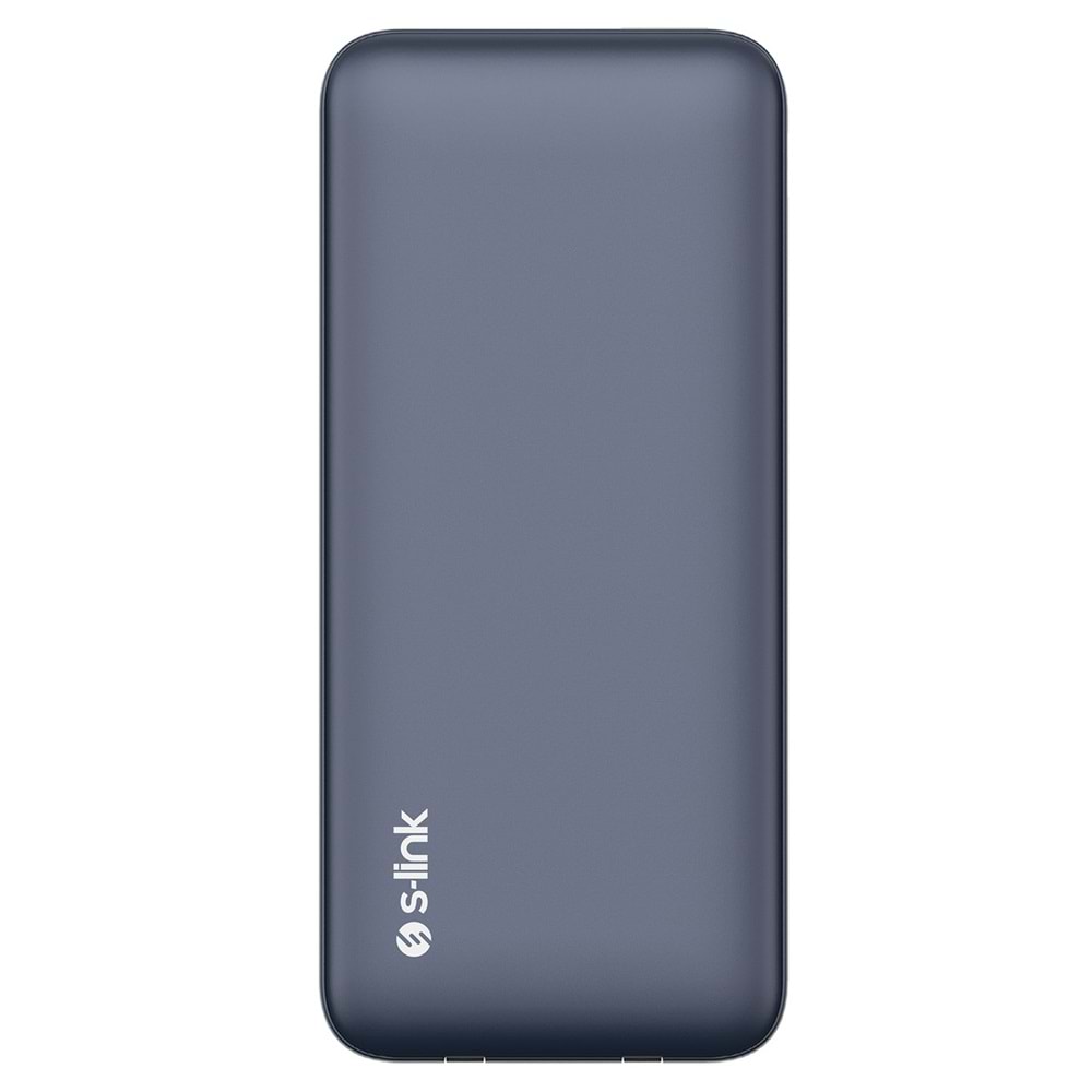 S-link IP-DS40 4 Adet 10000mAH Powerbank li Dahili Kablolu 15W Kablosuz Şarj Siyah Taşınabilir Şarj İstasyonu
