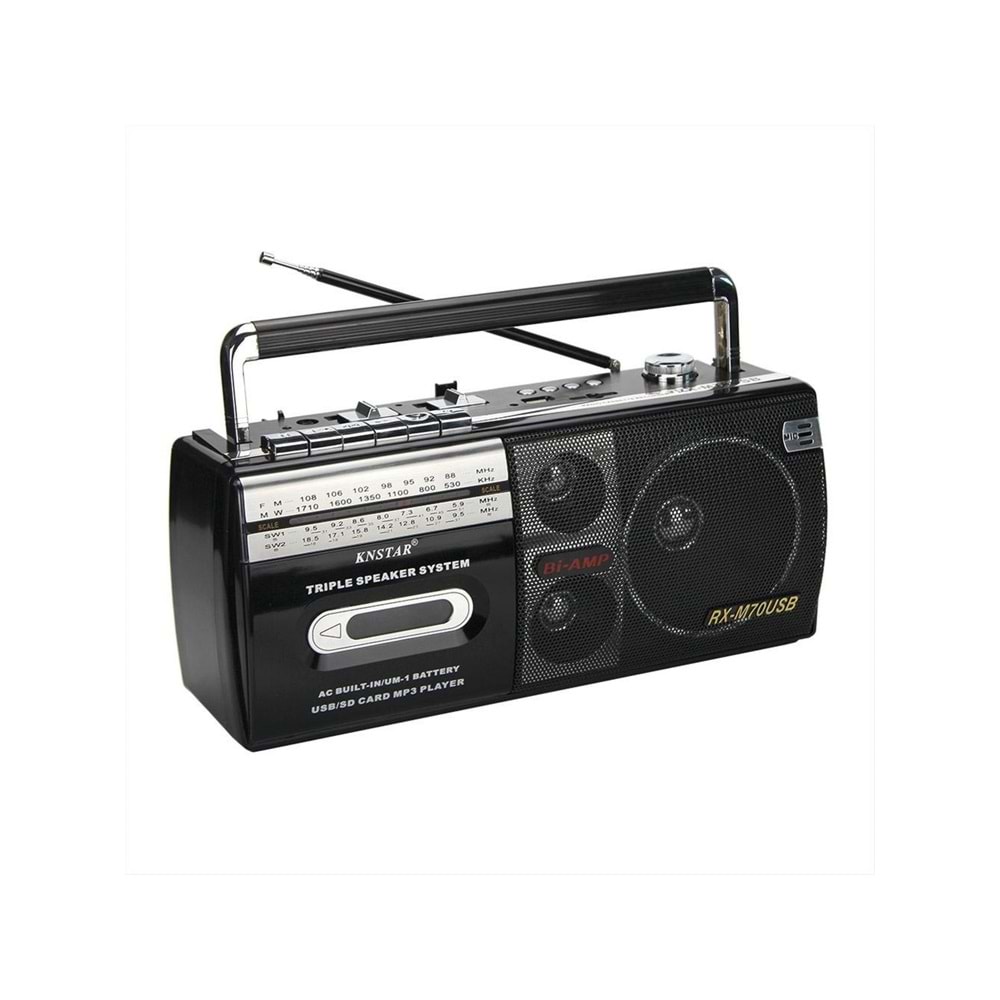 Tastech Knstar M-70BT Bluetooth + USB + Sd + Fm Radyo Kaset Çalar