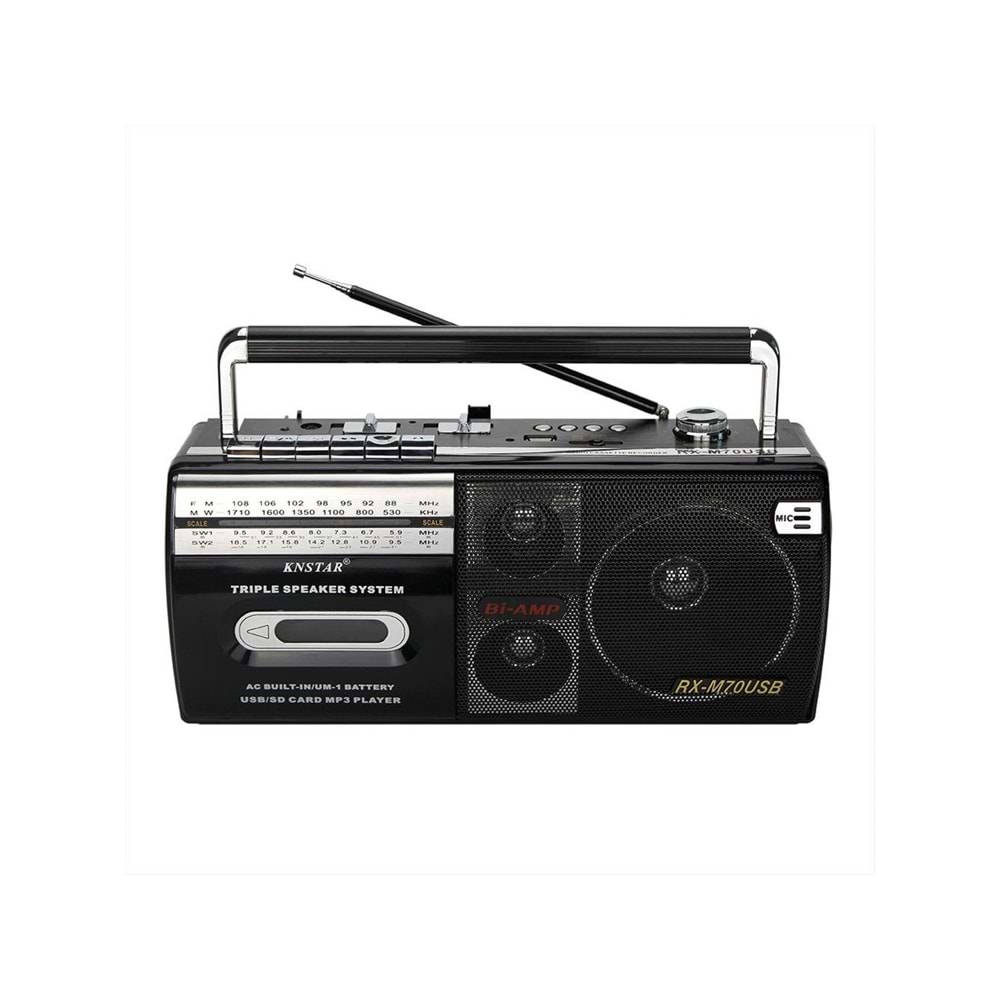 Tastech Knstar M-70BT Bluetooth + USB + Sd + Fm Radyo Kaset Çalar