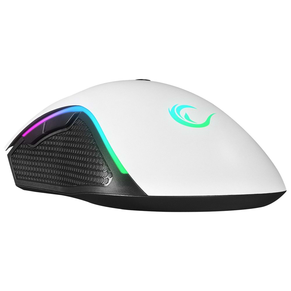 Rampage SMX-R44 V2 Makrolu Beyaz 12800 DPI RGB Ledli 80 Million Huano Switch Gaming Oyuncu Mouse