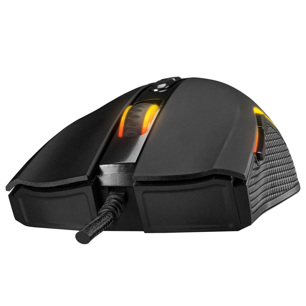 Rampage SMX-R44 V2 Makrolu Siyah 12800 DPI RGB Ledli 80 Million Huano Switch Gaming Oyuncu Mouse