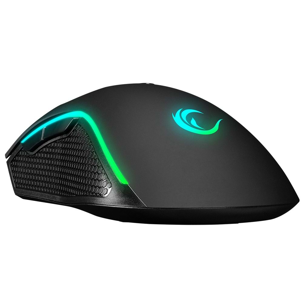 Rampage SMX-R44 V2 Makrolu Siyah 12800 DPI RGB Ledli 80 Million Huano Switch Gaming Oyuncu Mouse