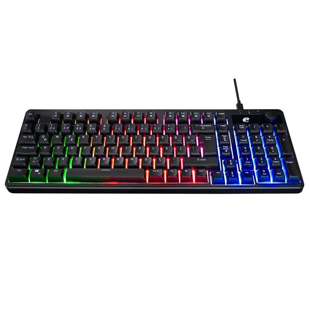 Acer eMachines EAK860 Siyah USB Rainbow Aydınlatmalı Q Standart Kompakt Klavye