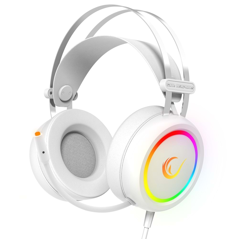 Rampage STORMY Beyaz USB 7.1 Surround Oyuncu Kulaklık+Mic