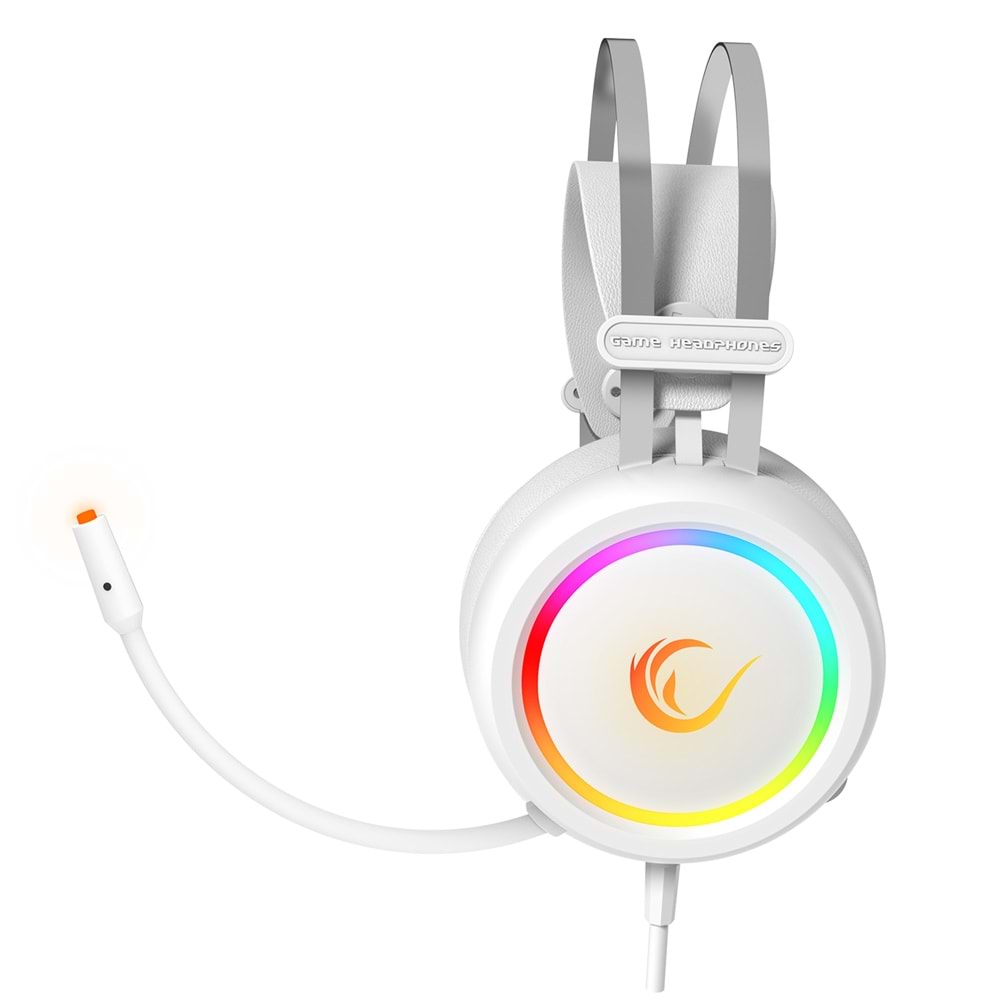 Rampage STORMY Beyaz USB 7.1 Surround Oyuncu Kulaklık+Mic