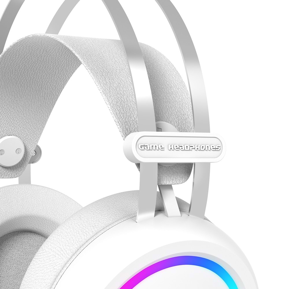 Rampage STORMY Beyaz USB 7.1 Surround Oyuncu Kulaklık+Mic