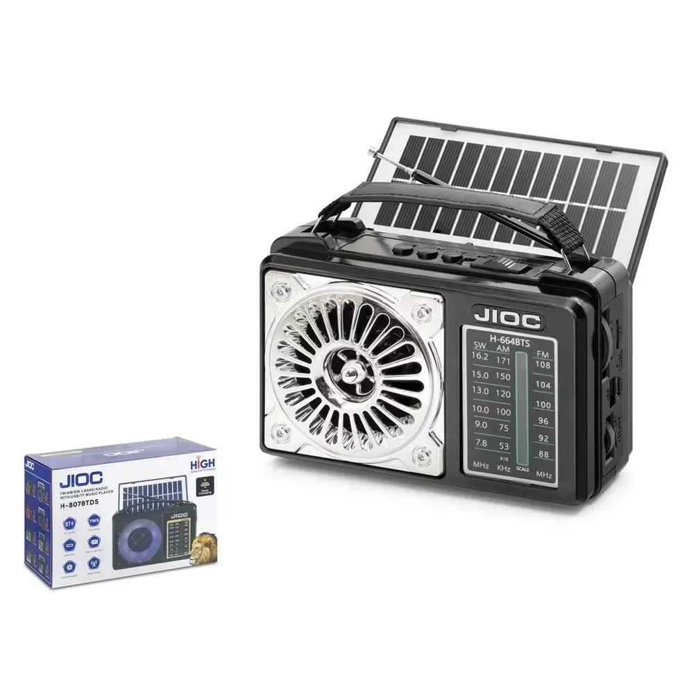 Joıc H-664BTS Bluetooth Nostaljik Fm Radyo Solar