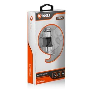 Ktools Araç Şarjı Iphone 3.1 Mah 2Usb Siyah