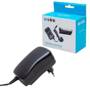 S-Link Sl-129C 3V/4,5V/5V/6V/7,5V/9V/12V 2A 24W (5.5*2.1) 8 Uçlu Adaptör