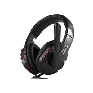 Snopy Sn-338 Conqueror Siyah/Kırmızı Gaming Oyuncu Mikrofonlu Kulaklık