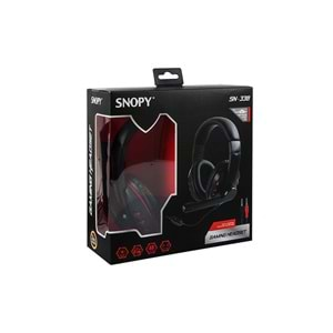 Snopy Sn-338 Conqueror Siyah/Kırmızı Gaming Oyuncu Mikrofonlu Kulaklık