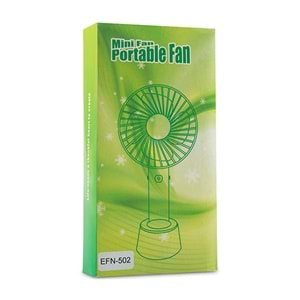 Everest EFN-502 Taşınabilir Şarjlı Pembe 800mAh Usb Fan