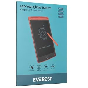 Everest EV-DY100 Kırmızı Tek Tuşla Sil Dijital Yazı Tahtası