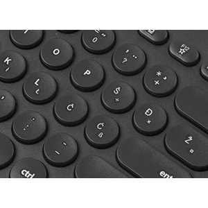 Everest KM-01K Siyah Usb Yuvarlak Tuşlu 3D Mouse Combo Türkçe Klavye + Mouse Set