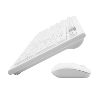 Everest Km-6121 Beyaz Kablosuz Q Slim Klavye + Mouse Set