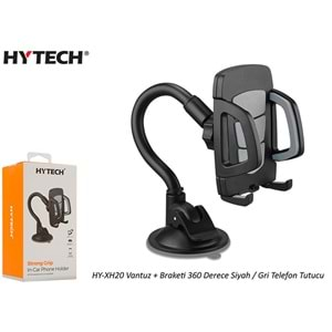 HYTECH HY-XH20 Vantuz + Braketi 360 Derece Siyah-Mavi Telefon Tutucu