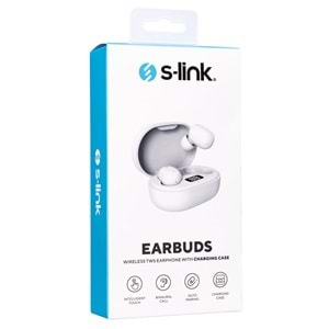 S-link SL-TWS05 Beyaz Mobil Telefon Uyumlu Bluetooth TWS Mikrofonlu Kulaklık