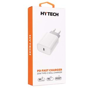 Hytech HY-XE40 20W PD3.0/Quick Charge QC4.0 Type USB-C Hızlı Ev Şarj Adaptörü