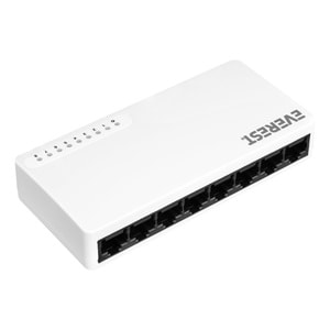 Everest EVERLINK ESF208 8 Port 10/100Mbps RTL8305 Chipset Fast Ethernet Masaüstü Switch Hub